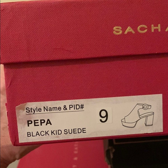 Sacha London Black Heels with Dramatic Design - Picture 6 of 6